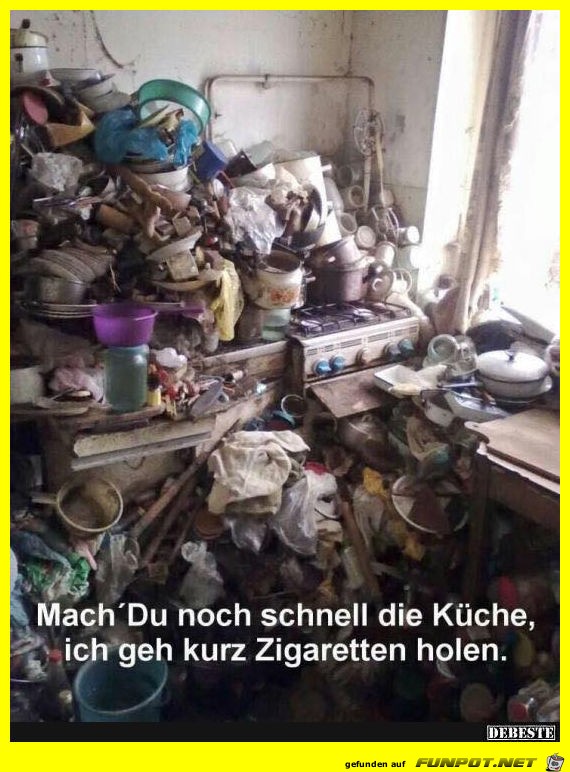 Ich hol nur kurz Zigaretten