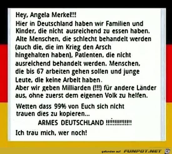 Hey, Angela Merkel!........