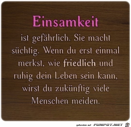 Einsamkeit