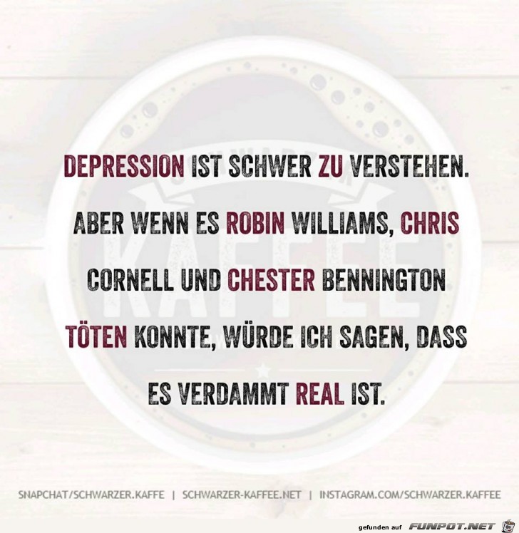 Depression ist schwer zu verstehen