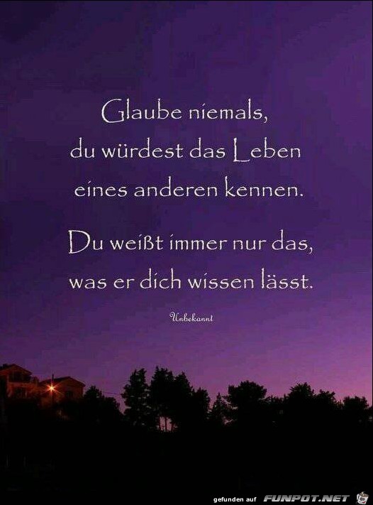 Glaube niemals Glaube niemals