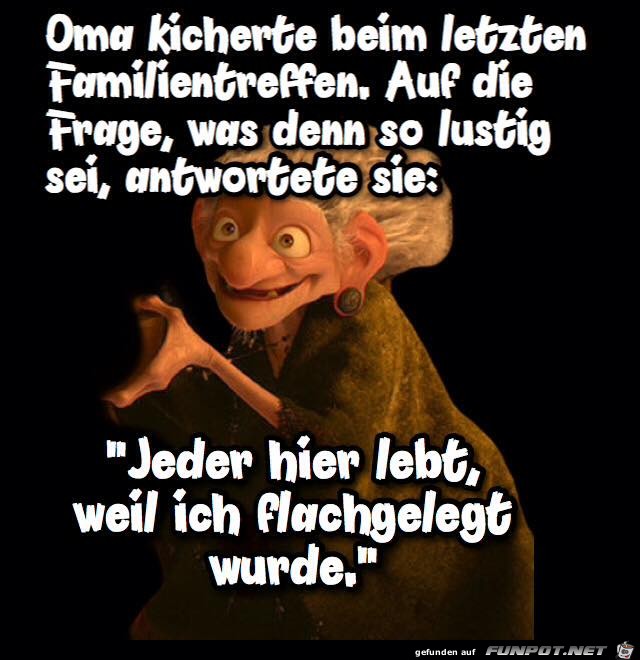 Oma kichert Oma kichert