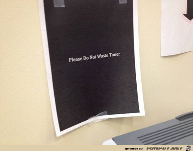 please do not waste toner please do not waste toner