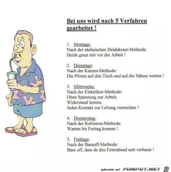 bei uns wird nach 5 Vefahren gearbeitet....... bei uns wird nach 5 Vefahren gearbeitet.......