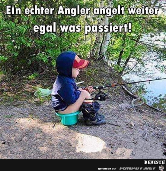 ein echter Angler ein echter Angler