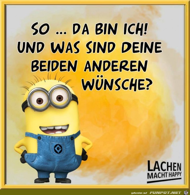 So da bin ich