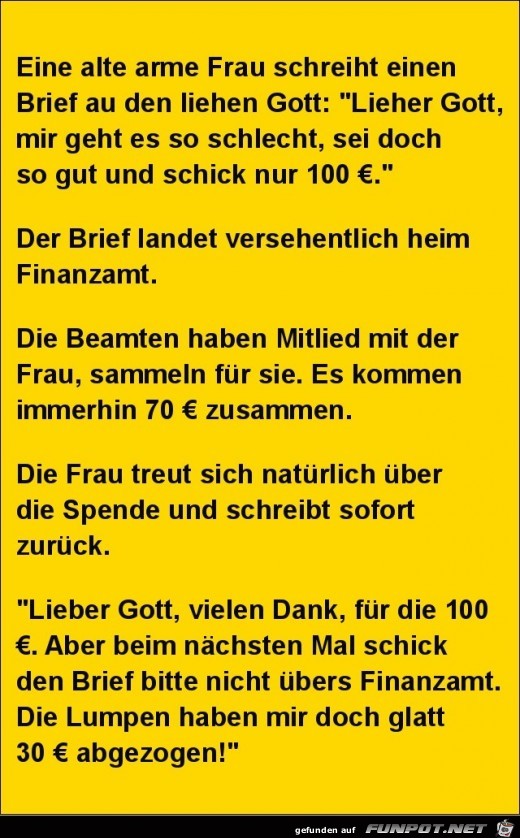 eine arme alte Frau schreibt einen Brief.........