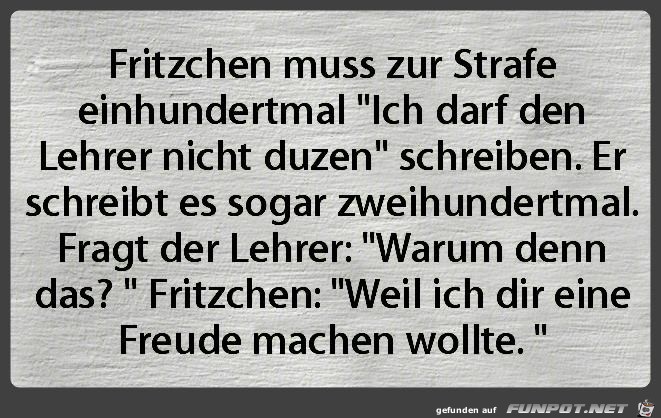 Fritzchen..