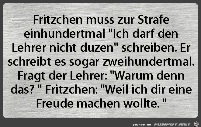 Fritzchen.. Fritzchen..