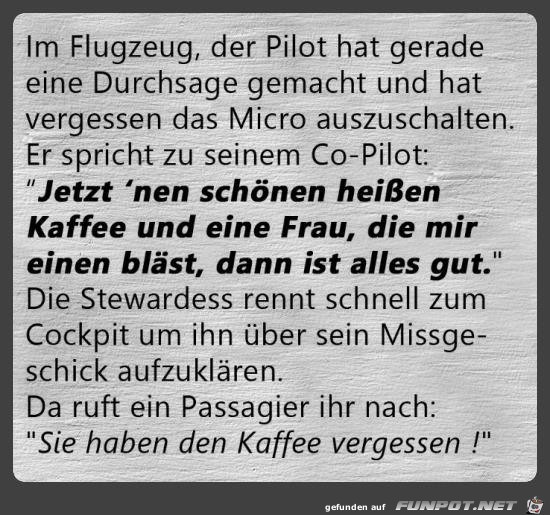 Im Flugzeug..