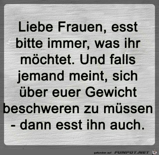 Liebe Frauen..