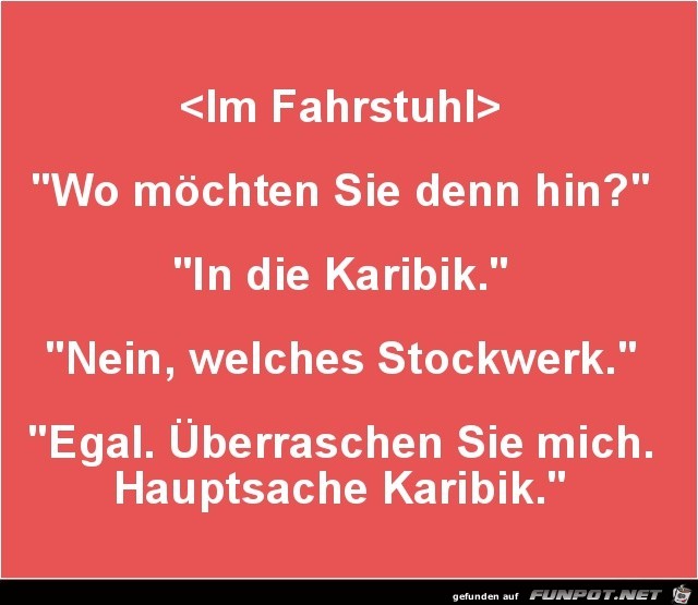 im Fahrstuhl