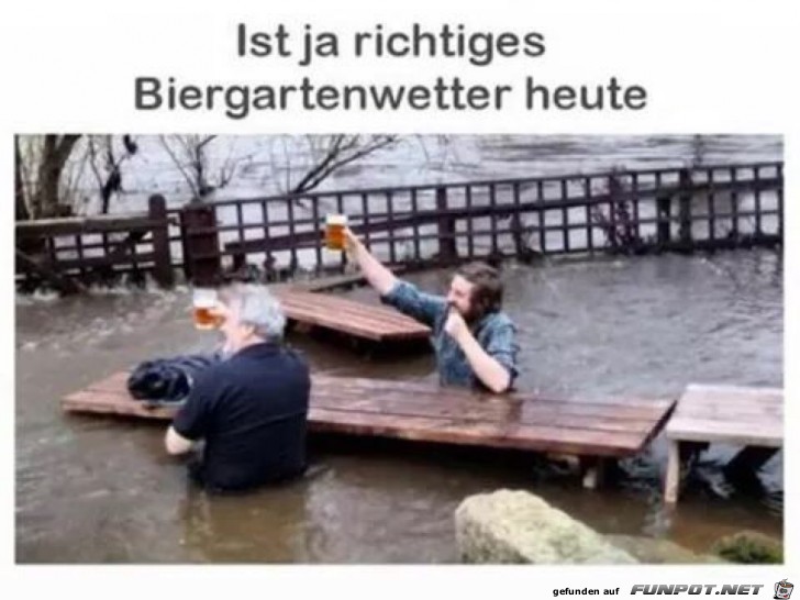 Biergarten-Wetter