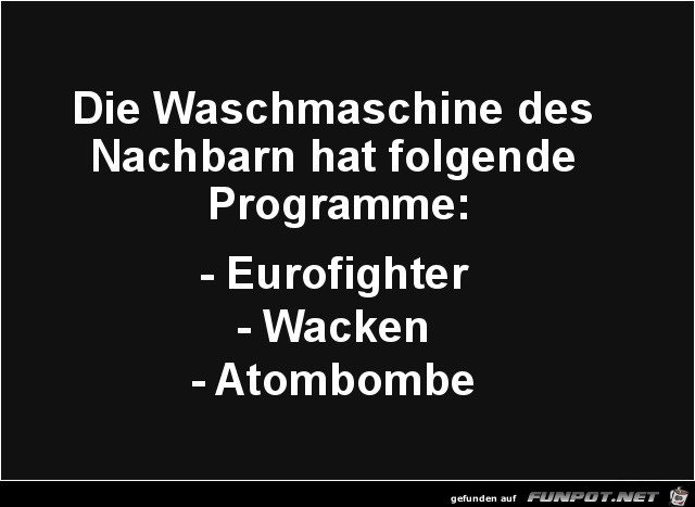 Besondere Waschmaschine