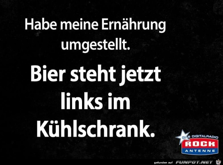 Ernhrung umgestellt