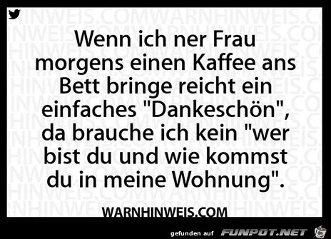 Kaffee am Bett