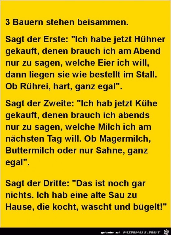 3 Bauern stehen beisammen...... 3 Bauern stehen beisammen......