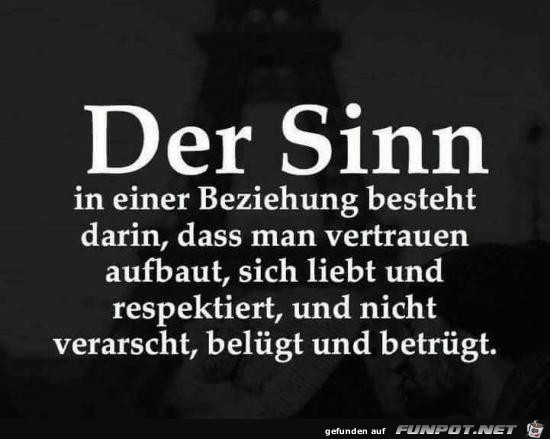 der Sinn ..........