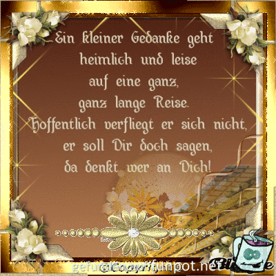 ein kleiner Gedanke.... ein kleiner Gedanke....