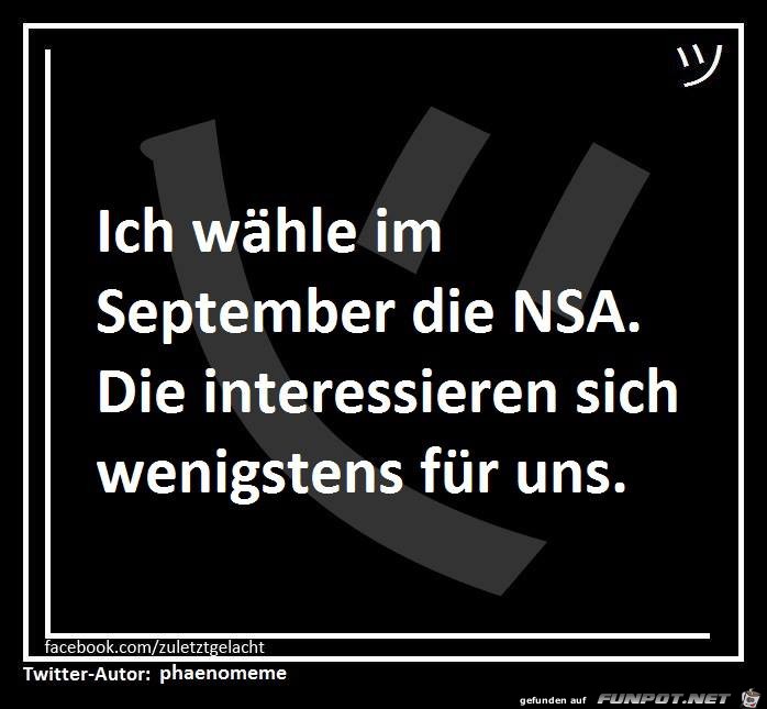 Wahl im September