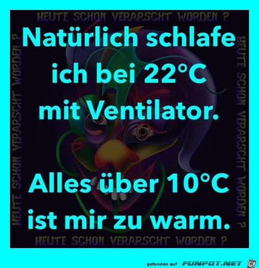 Zu warm Zu warm