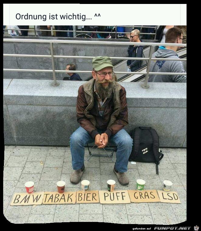 Ordnung ist wichtig Ordnung ist wichtig