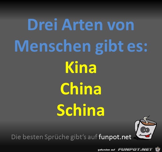 Drei Arten von Menschen