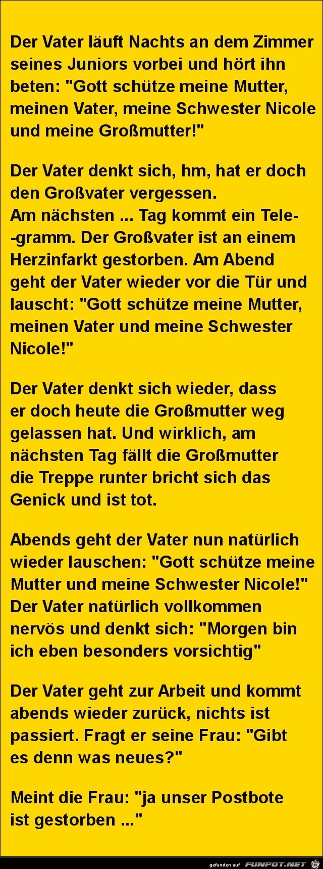 der Vater luft Nachts.........