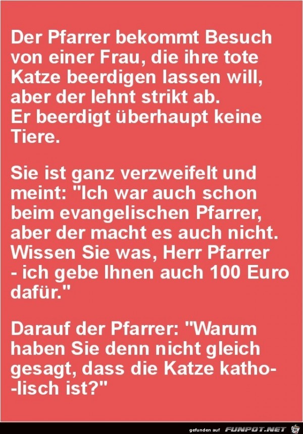 der Pfarrer bekommt Besuch.............. der Pfarrer bekommt Besuch..............