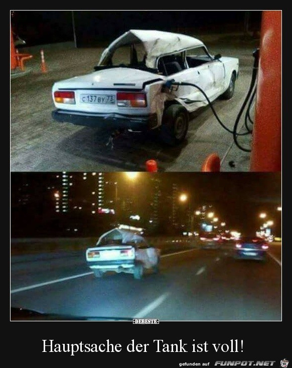 Hauptsache vollgetankt Hauptsache vollgetankt