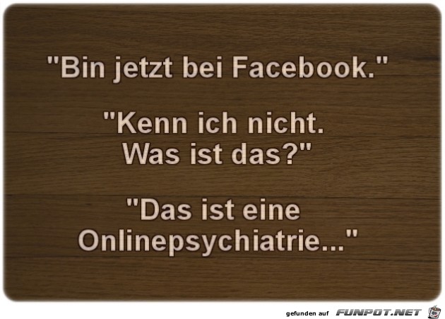 Bin jetzt bei Facebook