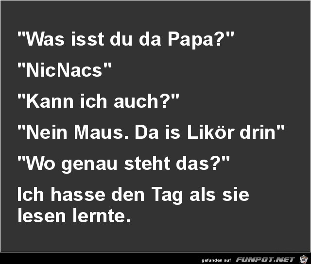 was isst du, Papa?........