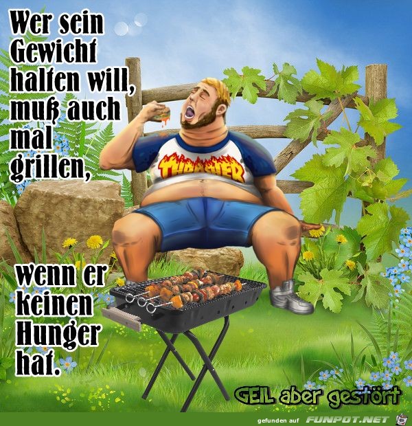Wer sein Gewicht halten will Wer sein Gewicht halten will