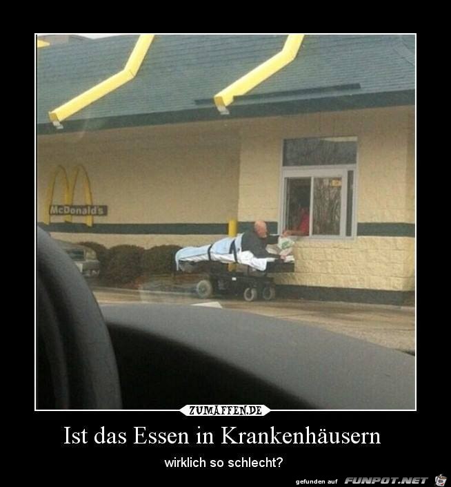 Das Essen im KKH mu schlecht sein!