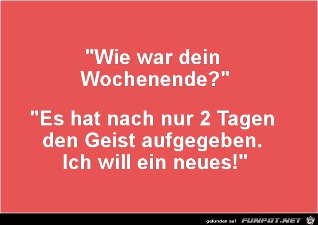 Bses Wochenende