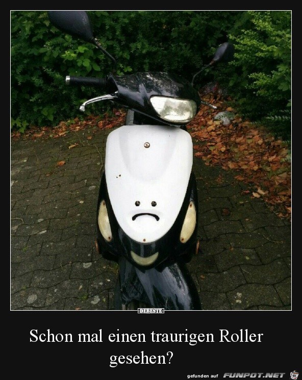 Trauriger Roller