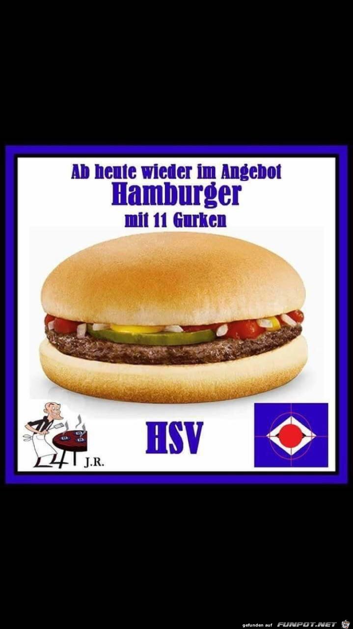 Hamburger mit 11 Gurken Hamburger mit 11 Gurken