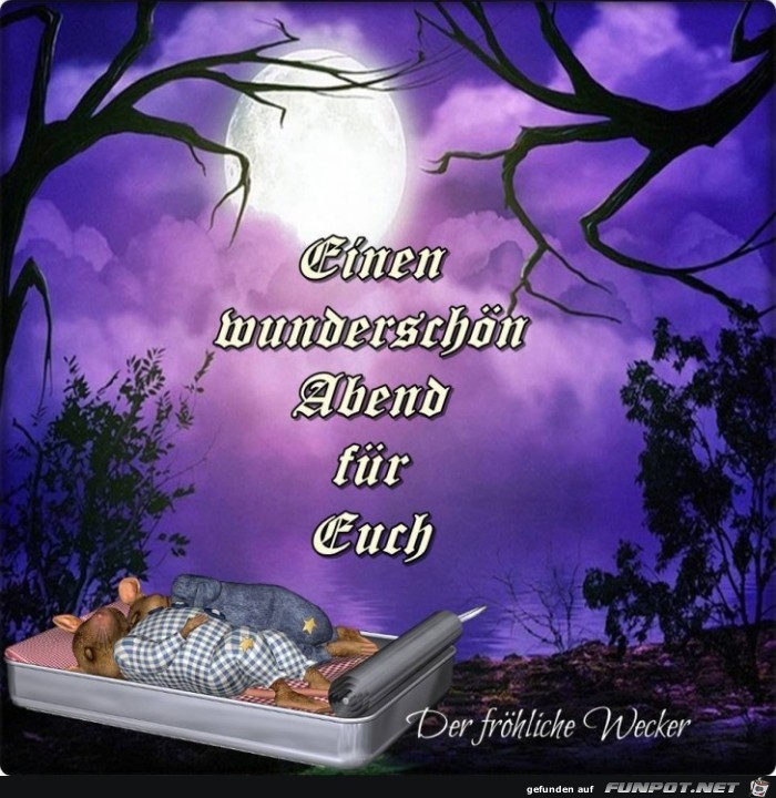 Wunderschoenen Abend Wunderschoenen Abend