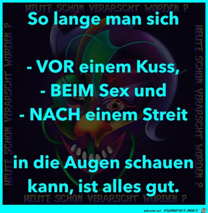 In die Augen schauen In die Augen schauen