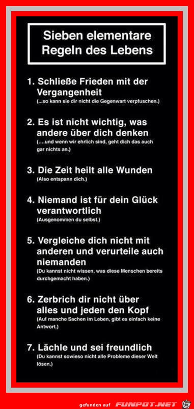 Sieben Regeln Sieben Regeln