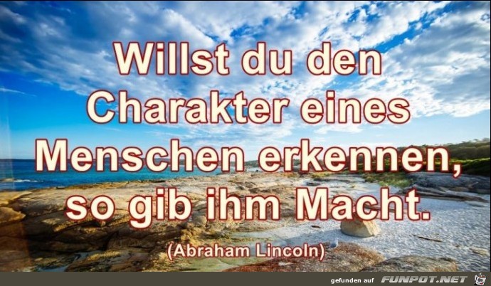 Willst du den Carakter Willst du den Carakter