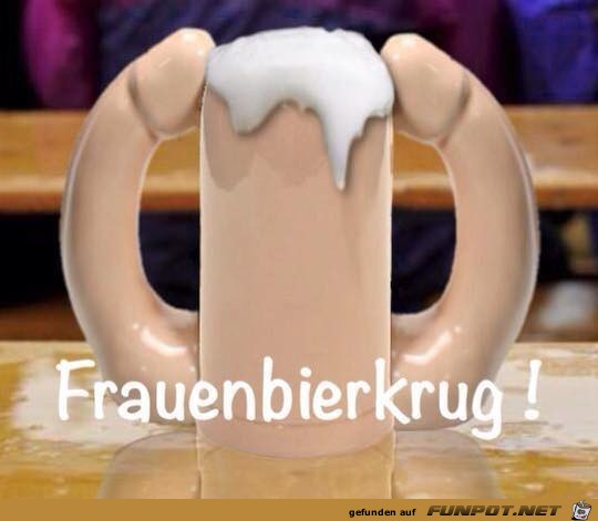 Frauenbierkrug