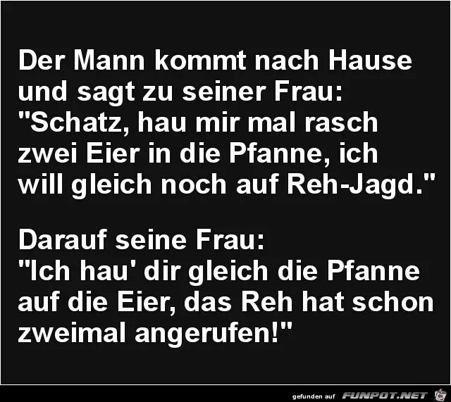 Der Mann kommt nach Hause... Der Mann kommt nach Hause...