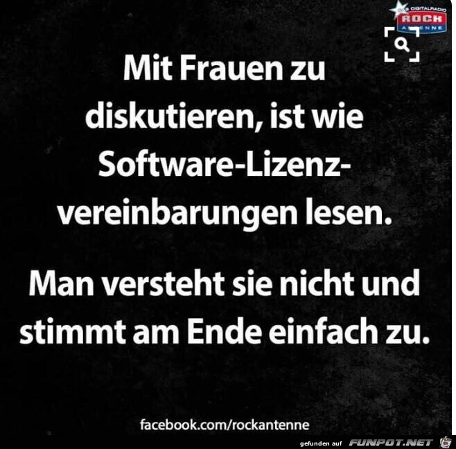 Mit Frauen zu diskutieren... Mit Frauen zu diskutieren...