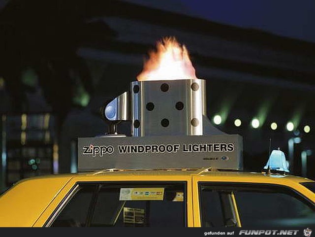 Zippo Werbung in USA