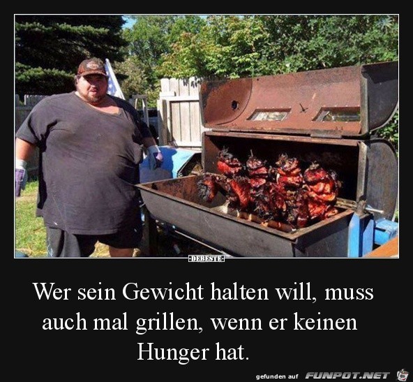 Wer sein Gewicht... Wer sein Gewicht...