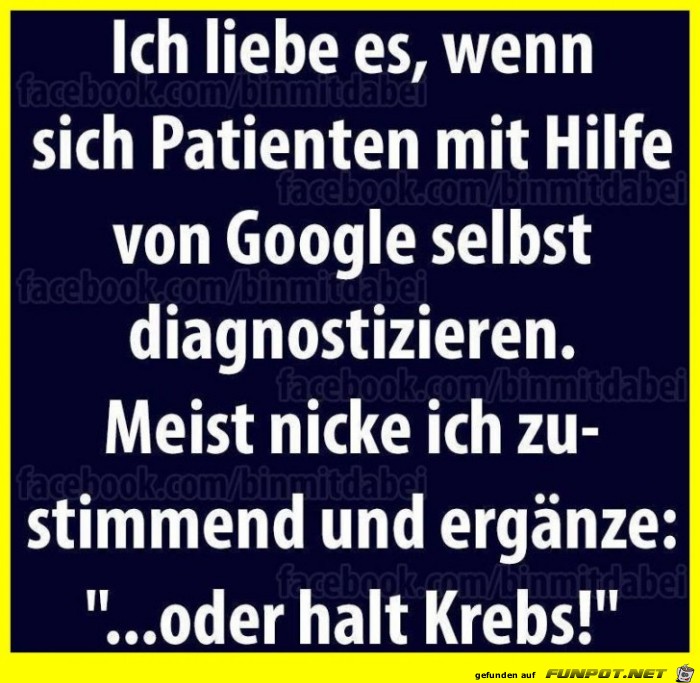Selbstdiagnose mit Google Selbstdiagnose mit Google