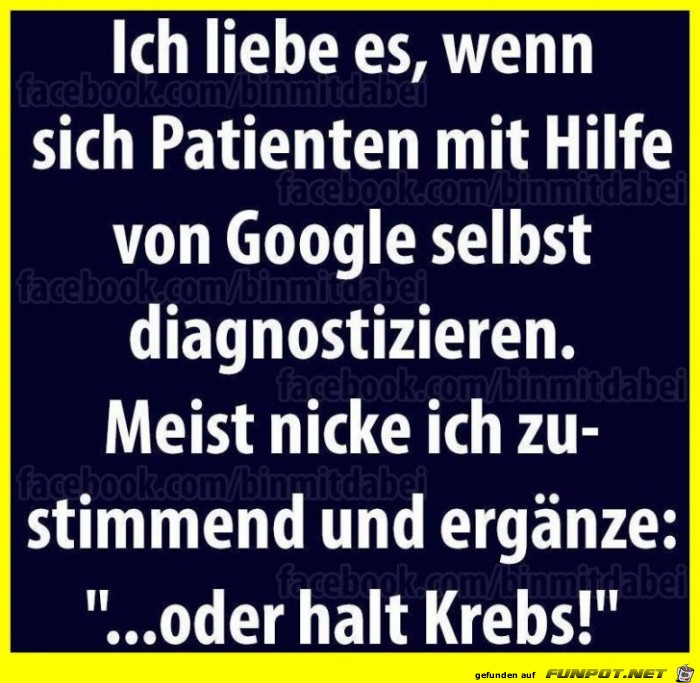 Selbstdiagnose mit Google