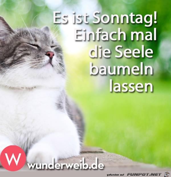 Es ist Sonntag