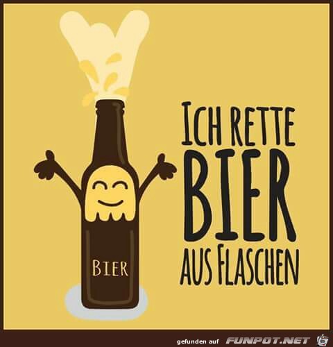 Ich rette Bier...